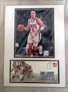 BALONCESTO - FOTO USPS Y PORTADA DEL PRIMER DÍA 2002 JASON KIDD NUEVA JERSEY NETS #2 - Imagen 1 de 2