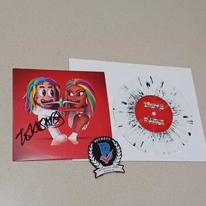 Tekashi 6ix9ine signiertes rotes Cover Trollz 7 Zoll Vinyl Schallplatte Album Beckett Echtheitszertifikat - Bild 1 von 8