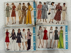 Vogue's Basic Design Size 16 Pattern 1497 2255 2839 2869 Dress Pants Uncut Lot 4 - Picture 1 of 11