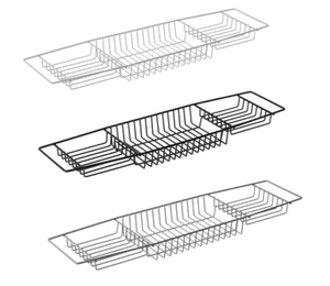 BLUE CANYON DURABLE METAL BATHROOM TIDY TRAY STORAGE CADDY OVER BATH RACK - Picture 1 of 7