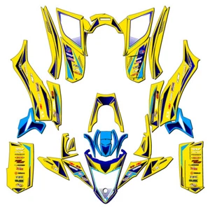 2017-2021 YFZ 50 SURGE Yellow Senge Graphics Kit Compatible with Yamaha - Picture 1 of 7