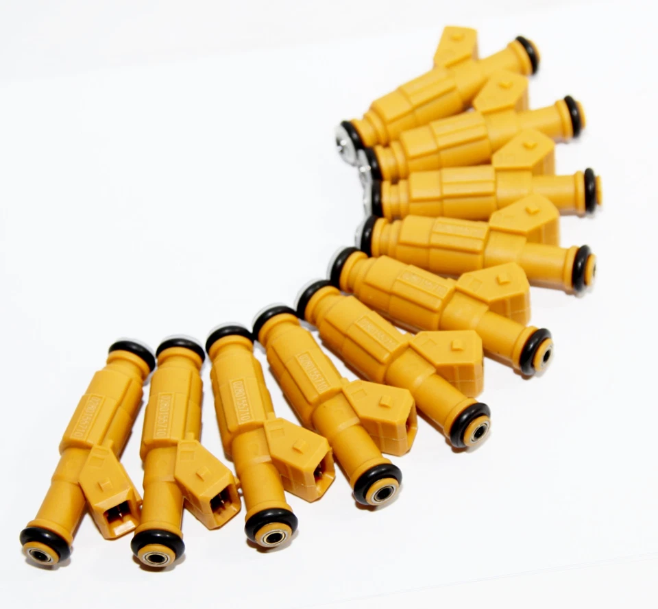 1 conjunto (10) de injetores de combustível para 97-99 Ford E-350 Econoline/Club Wagon 6.8L V10 0280155710 - Imagem 1 de 4