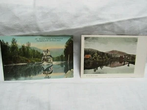 Lot of 2 Early 1900’s Postcards Idaho Steamer Colfax St Joe River Cabin - Picture 1 of 6