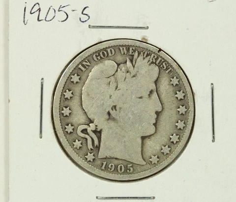 1905-S Barber Half Dollar : Very Good Details Cover
