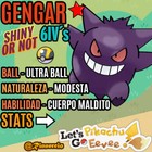 Gengar Competitivo "Shiny Or Not" 6Ivs Pokemon Let´S Go Pikachu & Eevee?