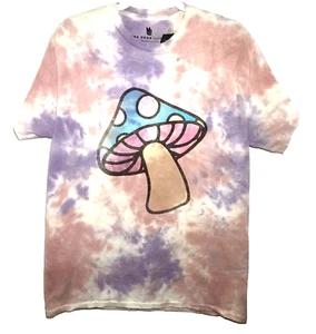 Tie Dye Mushroom Graphic Multicolor Tee T Shirt Size S Junk Food 100% Cotton - Picture 1 of 8