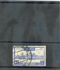 PAKISTAN Sc 35a(SG 38a)VF USED 1954 1R ULTRAMARINE, PERF 131/2, $24 - Picture 1 of 1