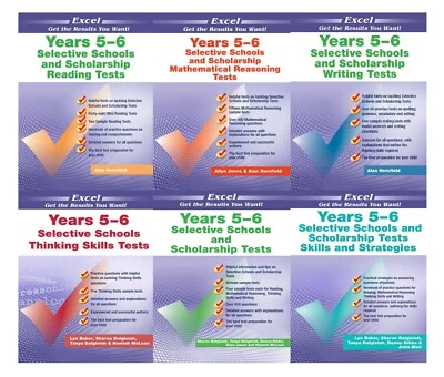 Excel Selective Schools and Scholarship Tests 6 Books Pack Year 5- 6 New Edition - image 1 of 4