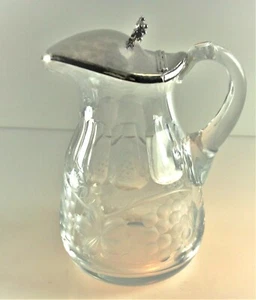 Kanne 925 Sterling Silber Wein Karaffe Dekanter geschliffene Kristall 540/3 - Bild 1 von 8