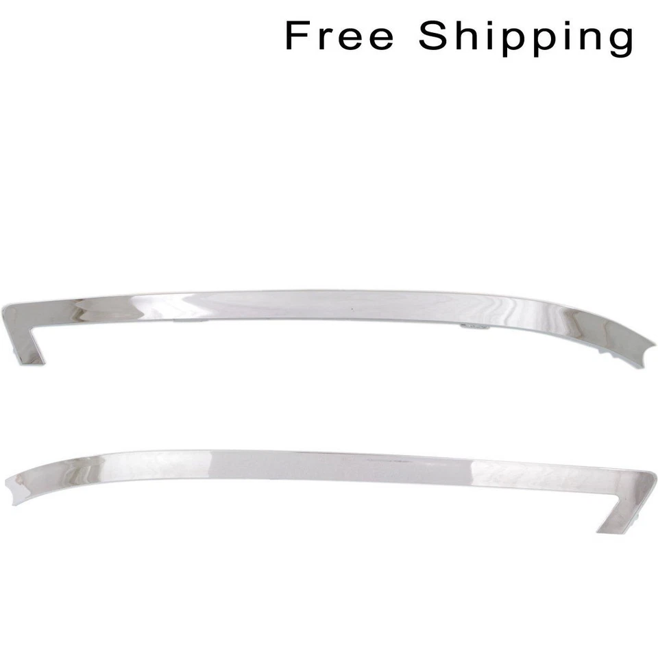 Moldura de parachoques cromada lateral izquierda y derecha delantera para Kia Optima construida en EE. UU. Foto 1 de 1