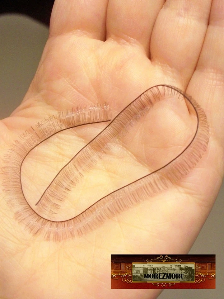 M00213 MOREZMORE Pestañas Pequeñas ÚNICAS Muñeca de Arcilla Polimérica Bebé 6mm MARRÓN Foto 1 de 1