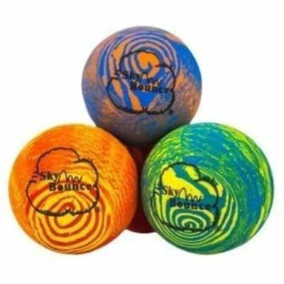 Balonmano de goma Sky Bounce® color arco iris para balonmano recreativo (mano Foto 1 de 3