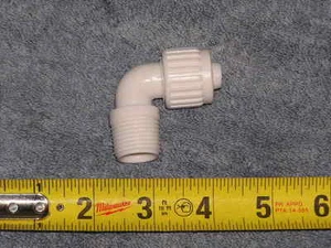 Flair-it RV Marine Trailer Bus Male Elbow 1/2 pex x 1/2 FPT pipe to pex # 6803 - Foto 1 di 2