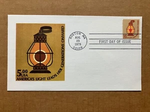 1979 $5.00 Train Conductors Lantern 1612 Andrews Cachet FDC LE 121/1000 - Picture 1 of 2