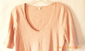 J. Crew Pink Lightweight Medium T-Shirt - Picture 1 of 4