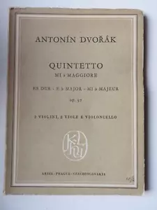 Antonin Dvorak - Quintet in E flat major Op. 97 Artia Praque violin viola cello - Picture 1 of 3