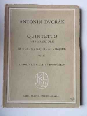 Antonin Dvorak - Quintet in E flat major Op. 97 Artia Praque violin viola cello - Image 1 of 3