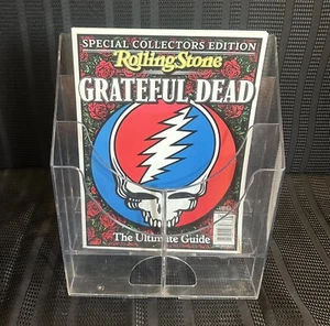 VTG MID-CENTURY MODERN CLEAR LUCITE MAGAZINE RACK 3-Tier. Very Good Cond. - Picture 1 of 8