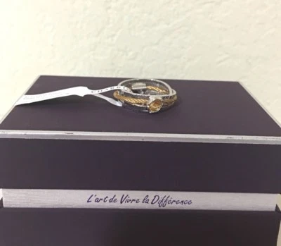 Anillo de tango Charriol dos tonos con citrino, talla 8,25 (58 EUR) Foto 1 de 4