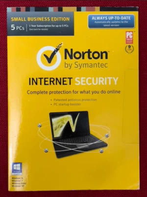 Norton Internet Security Small Business Edition  5 PCs, 1 Year  (NEW, Sealed) - Image 1 of 2