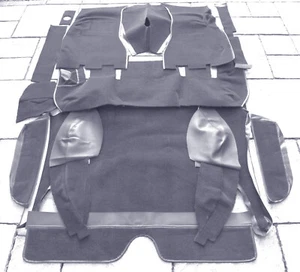 Carpet set kit for Volvo P1800 ES 1971-1973 station wagon grey velours - Bild 1 von 4