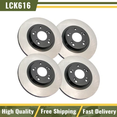 Rotor de freno delantero y trasero Centric 4 piezas para Chevrolet Equinox 2010 2011 2012-2016 Foto 1 de 4