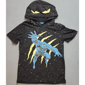 Marvel Boys Size 7 Graphic T Shirt Short Sleeve Hooded - Picture 1 of 4
