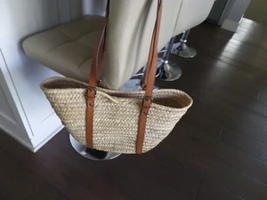 New Latest GERARD DAREL straw shoulder bag w/ leather handle. - Picture 1 of 9