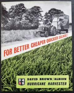 David Brown - Albion Hurrican Harvester Dealer Sales Brochure - Picture 1 of 3