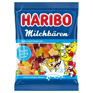 Haribo Milchbären mit Milchschaum Fruchtsaftanteil und Magermilch 160g - Picture 1 of 1