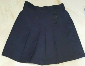 NIÑAS Falda Ropa Escolar Uniforme Azul Marino Scooter 3 Botones CORNETA NIÑO Talla 8 - Imagen 1 de 8