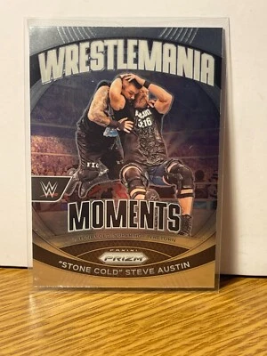 Stone Cold" Steve Austin 2024 Prizm WWE - WrestleMania Moments #25 - - Image 1 of 2