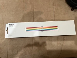 Apple 2018 Pride Woven Nylon Watch Band 38mm -PRIDE EDITION -NIB - Zdjęcie 1 z 7