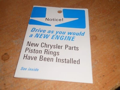 1968 1969 1970 1971 Chrysler Newport New Yorker Brougham Imperial Engine CPT TAG Foto 1 de 2