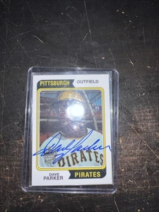 Tarjeta de novato 2001 Topps Archives autógrafo firmado favorito de los fanáticos #252 Dave Parker - Imagen 1 de 10