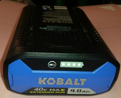 正品 Kobalt 40 伏 MAX Ultimate 输出 4.0AH 锂离子电池 KB 440-03 — 第 1/3 张图片