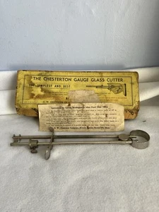VTG Chesterton Gauge Gage Glass Cutter,Original Box,Instructions - Picture 1 of 6