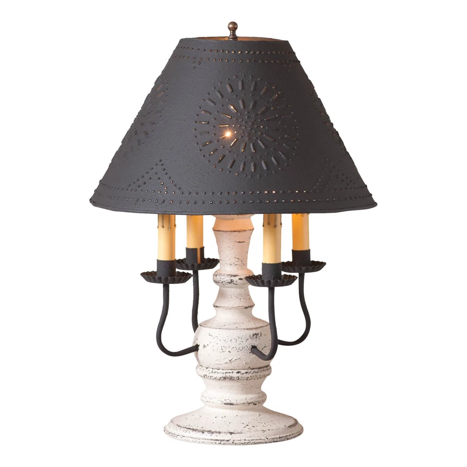 Cedar Creek Lamp in Americana White with Shade - Image 1 of 1