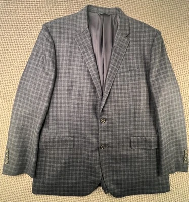 Chaqueta Blazer Brooks Brothers 46R Lana Lanificio di Pray Italia Madison Fit Cuadros Foto 1 de 4