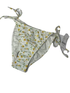 Pacsun Kendall & Kylie White Floral Tie Side Bikini Bottom NEW Swim - Picture 1 of 5