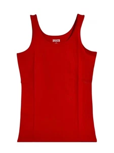 Canotta Duluth Trading Company donna No-Yank cinturino largo/rosso cremisi taglia large nuova con etichette - Foto 1 di 9