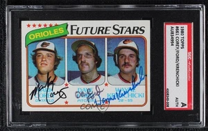 SGC Authentic 1980 Topps Future Stars Mark Corey Dave Ford Authentic Rookie RC - Picture 1 of 3