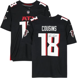 Kirk Cousins Atlanta Falcons Autographed Nike Black Limited Jersey - Picture 1 of 5