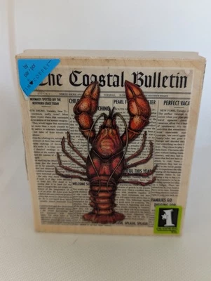 Inkadinkado Tim Coffey Langosta Boletín Costero Periódico Sello de Goma Sin Usar  Foto 1 de 4