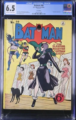 BATMAN # 50  CGC 6.5  K.G.MURRAY COLOUR PTY LTD  CATWOMAN COVER # 84  UK   1954 - Image 1 of 2