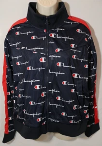 Women's Champion Blue Zip Up Logo Jacket Size XL - Picture 1 of 3