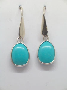 Orecchini pendenti in Neolite (pasta di TURCHESE) e Argento 925 - pietra dura - - Picture 1 of 5