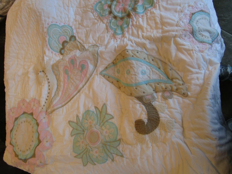 Edredón Pottery Barn Kids Maya Cuna Niño Nuevo sin etiquetas Foto 1 de 1