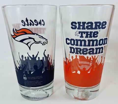 Denver Broncos Arbys 2012 Collector Cups SHARE COMMON DREAM - CREATE THUNDER Lot Cover