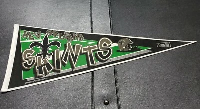 1995 New Orleans Saints NFL Helmet Logo Pennant--Tag Express-29" x 11.75" - Image 1 of 4